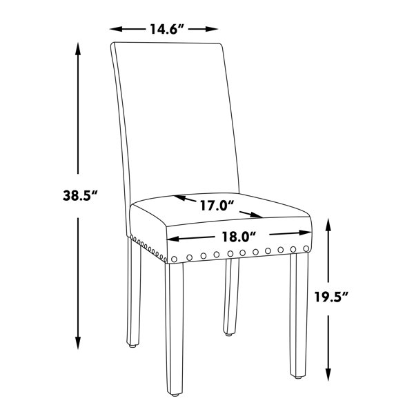 Red Barrel Studio® Kohin Fabric Solid Back Parsons Chair & Reviews